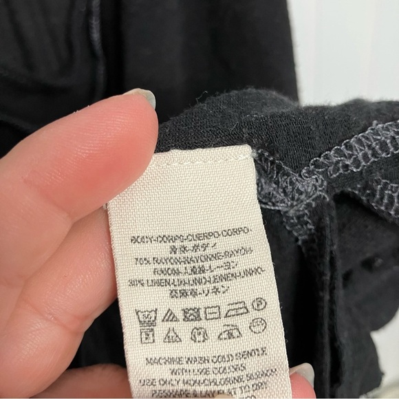 We The Free Tank Top Small Black racerback Boho Summer Casual Women - Picture 5 of 8